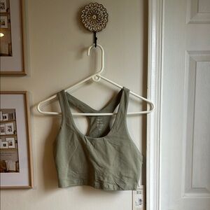 Sage Green MATE Crop Tank Top